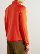 Cotopaxi - Otero Shell-Trimmed Stretch Recycled-Knit Half-Zip Sweatshirt - Orange