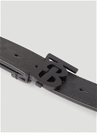 TB Logo Plaque Belt in Black