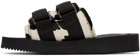 Suicoke Black & White MOTO-Vhl Sandals