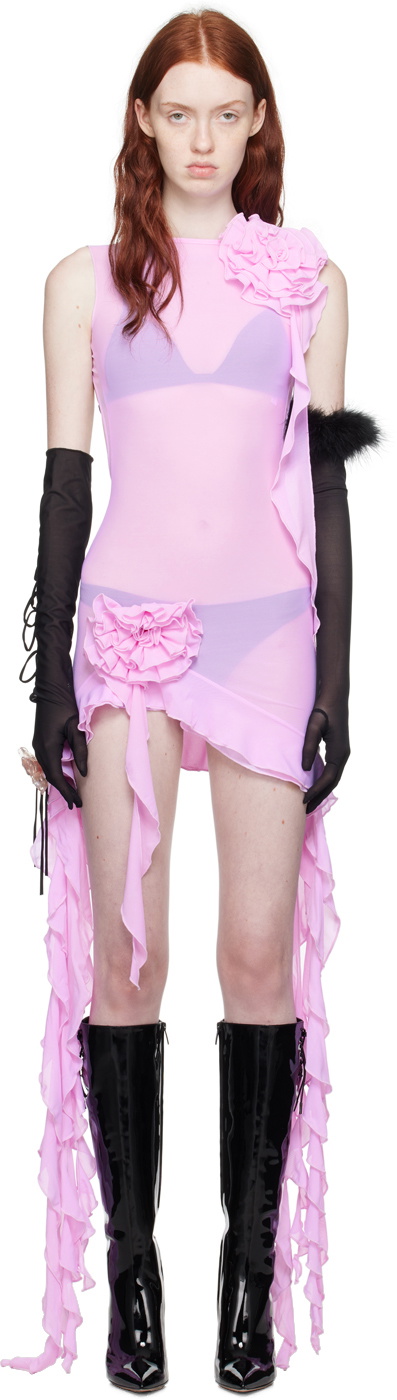 Fancì Club Pink 'The White Apple' Minidress