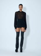 Rick Owens Mesh Knit Hoodie