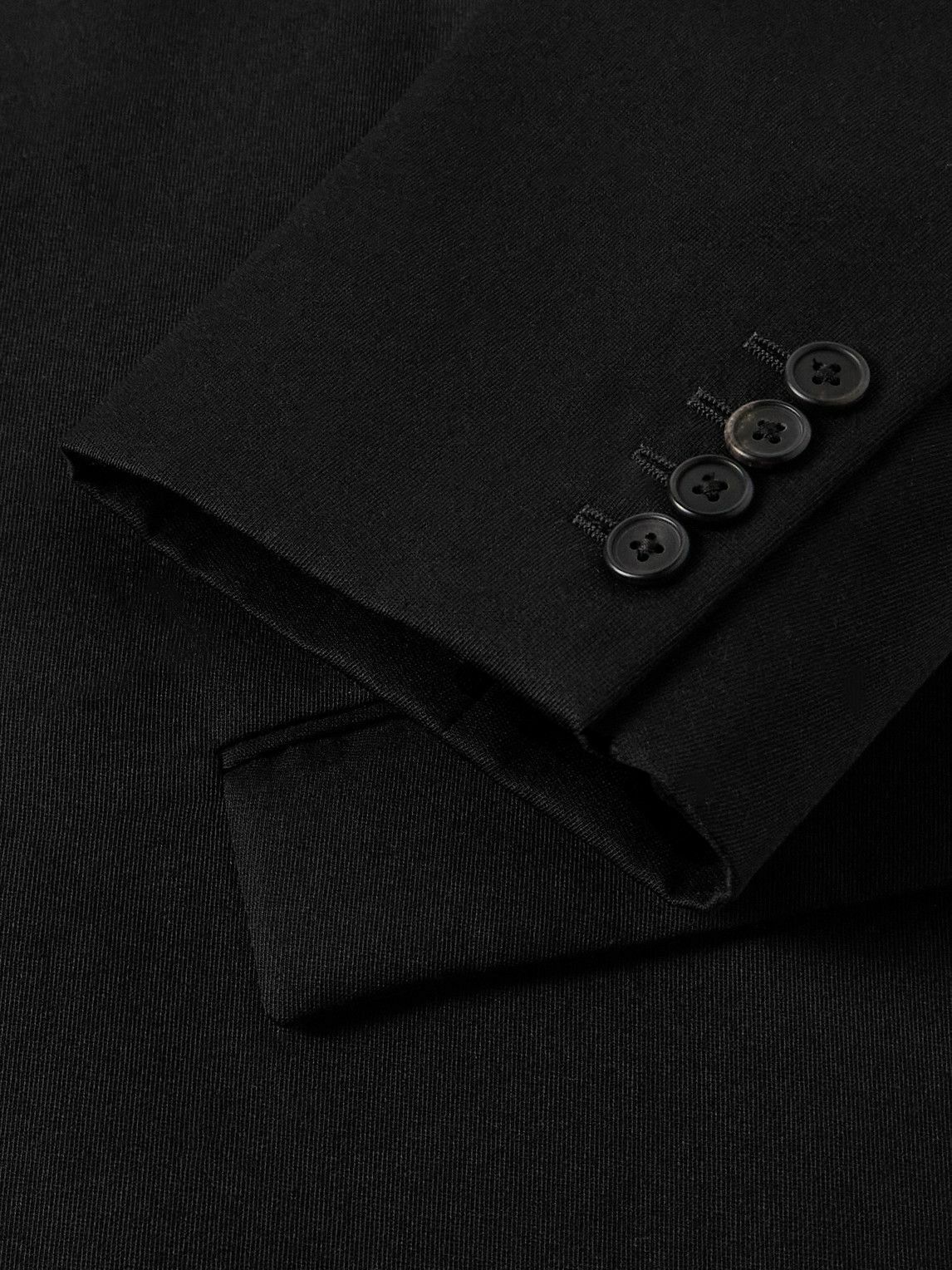 The Row - Compa Virgin Wool-Gabardine Coat - Black