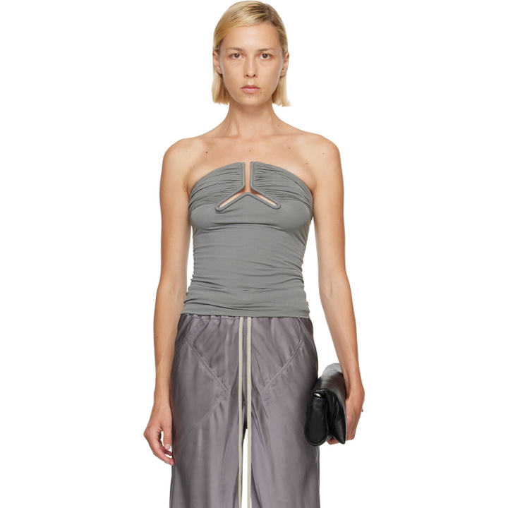 Photo: Rick Owens Gray Alannah Prong Bustier Top