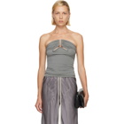 Rick Owens Gray Alannah Prong Bustier Top