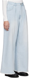 Blossom Blue Tuck Jeans