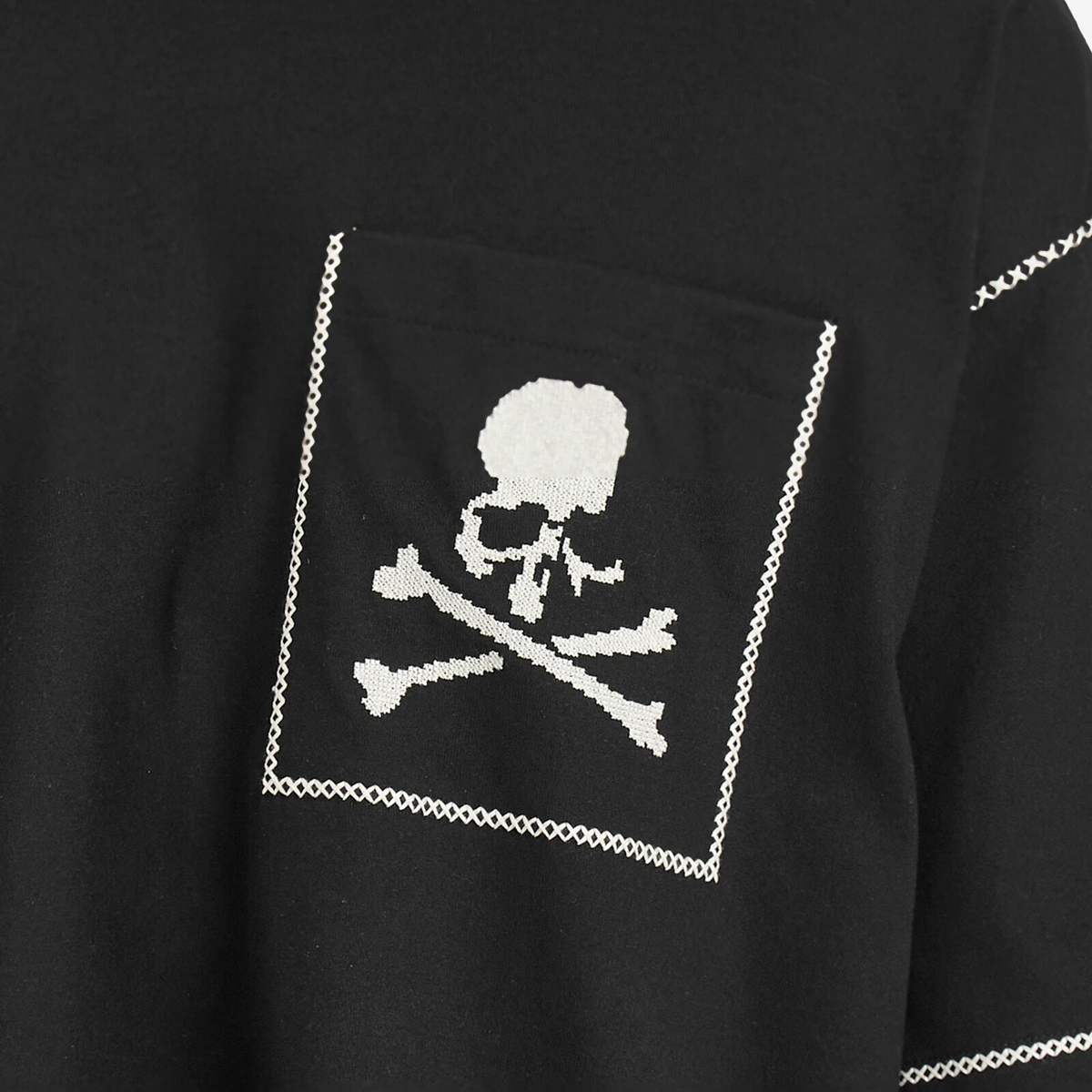mastermind JAPAN Men's Cross-Stitch T-Shirt in Black