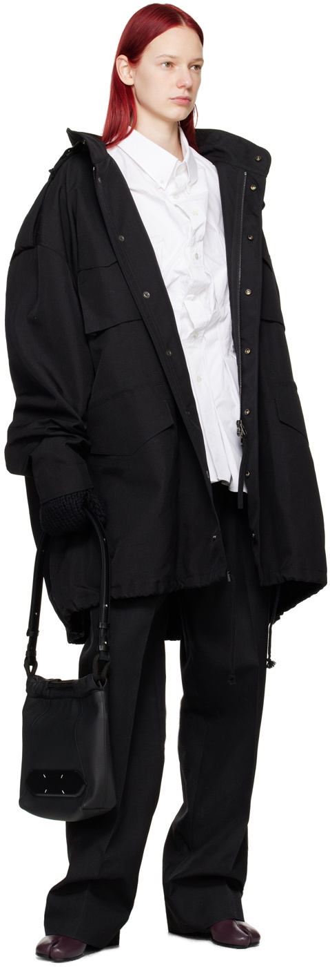 トップス Maison Margiela gathered shirt 24SS Maison Margiela White Gathered Shirt Maison Margiela