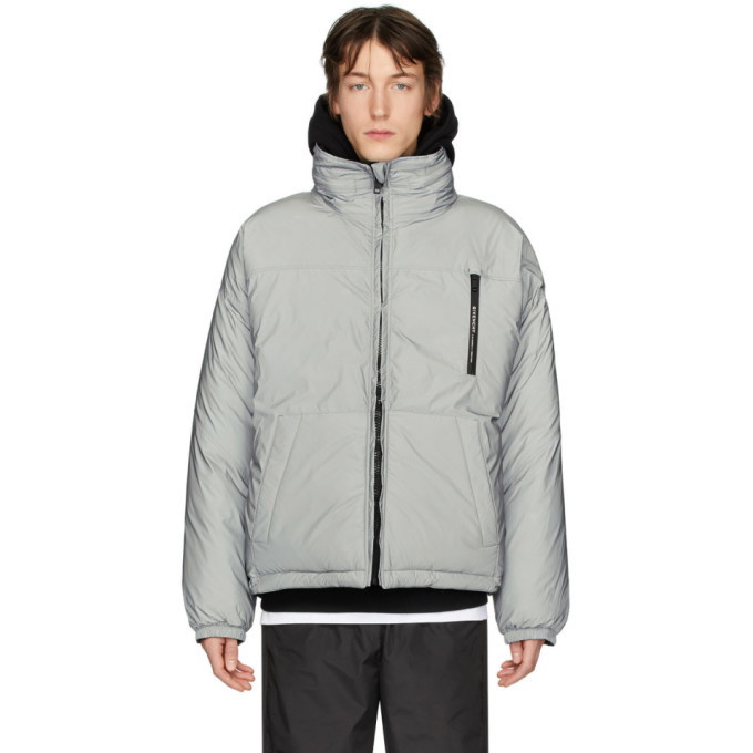 Photo: Givenchy Reversible Silver Reflective Puffer Jacket