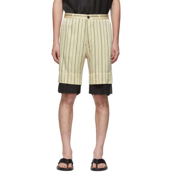 Photo: Ann Demeulemeester Off-White and Black Levon Shorts