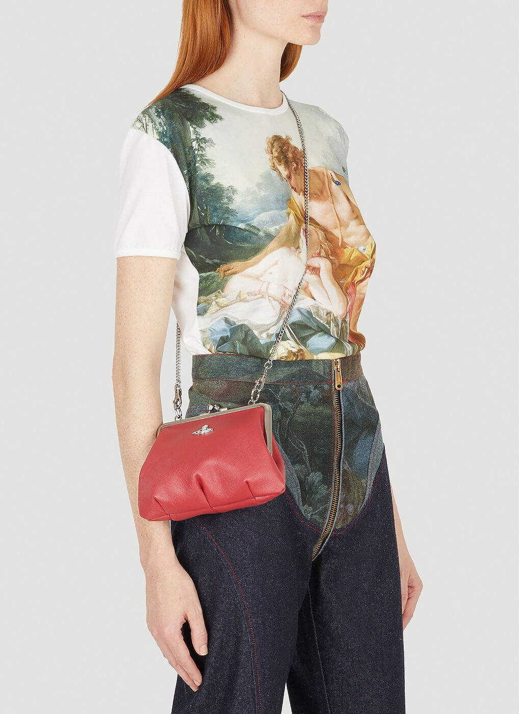 Granny Frame Shoulder Bag in Red Vivienne Westwood