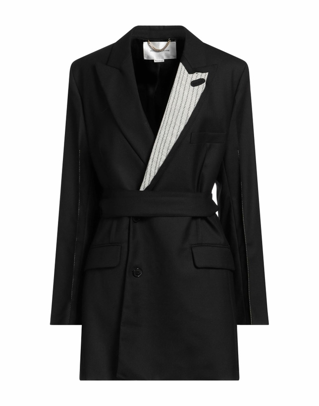 Photo: Victoria Beckham Womens Overcoat & Trench Coat in Black