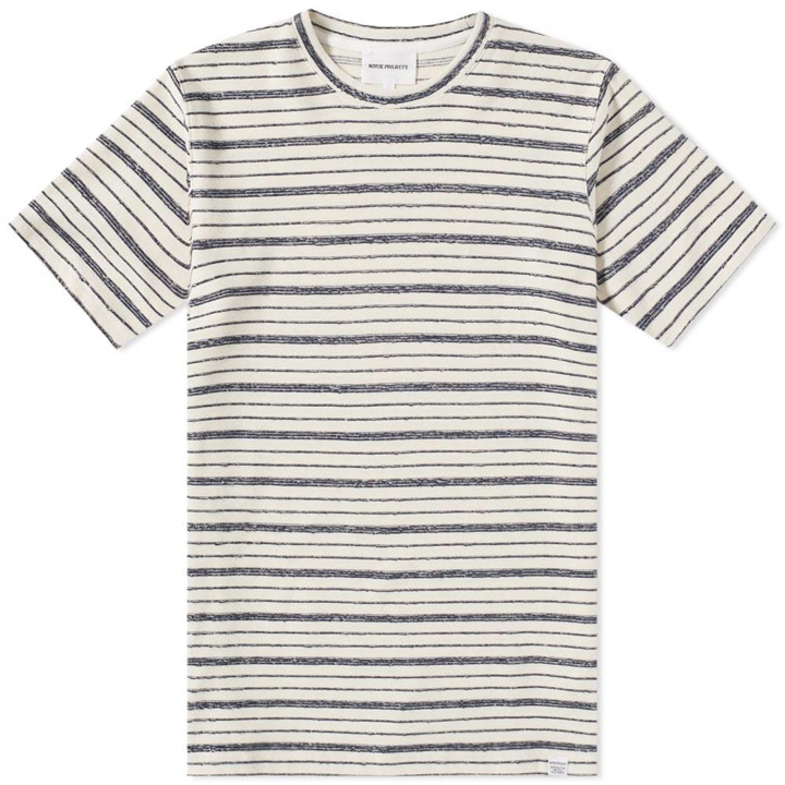 Photo: Norse Projects Niels Texture Stripe Tee Blue