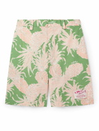Valentino Garavani - Sun Surf Printed Cotton-Poplin Bermuda Shorts - Pink