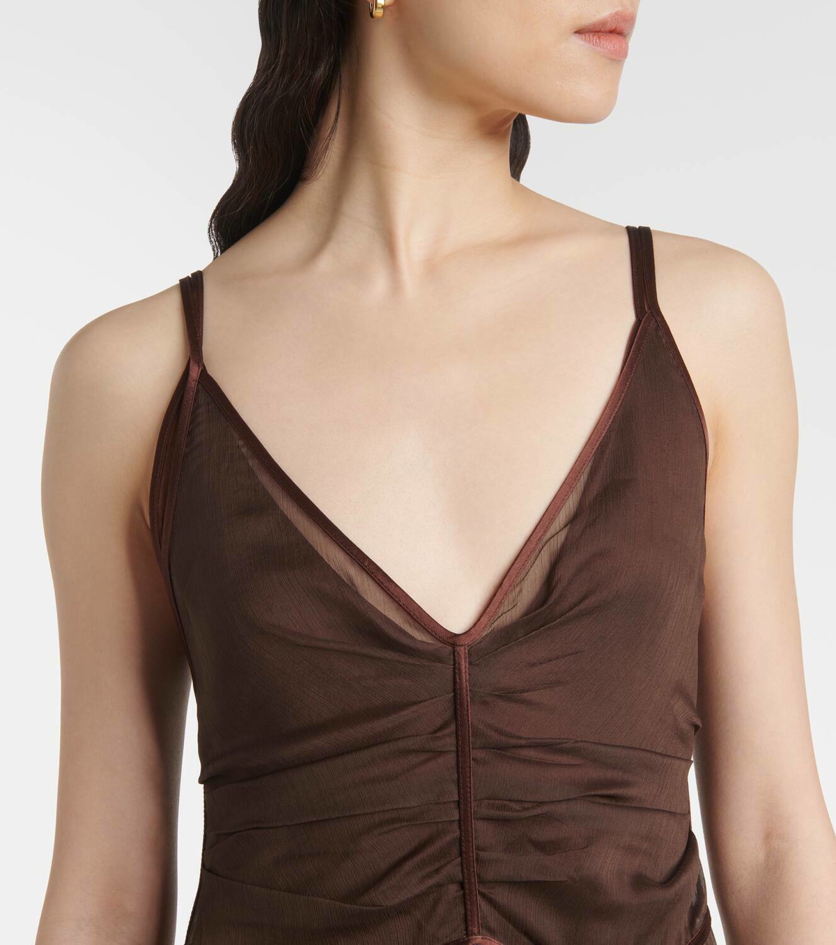 Jacques Wei Layered slip dress