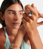 Pomellato Nudo 18kt gold ring with topaz and diamonds