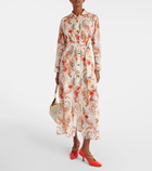 Etro Floral cotton and silk shirt dress