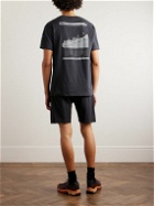 Klättermusen - Logo-Print Stretch-Cotton Jersey T-Shirt - Black