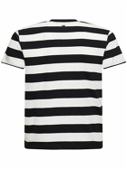 AMI PARIS Striped Organic Cotton Jersey T-shirt