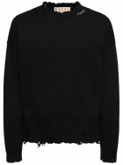MARNI Logo Cotton Knit Boxy Sweater