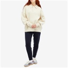 Pangaia Recycled Cashmere Polo Sweater in Ecru Ivory