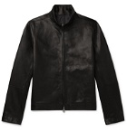 The Row - Cole Slim-Fit Leather Bomber Jacket - Black