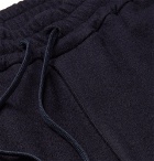 Barena - Midnight-Blue Brushed Virgin Wool-Blend Drawstring Trousers - Midnight blue