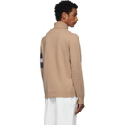 Maison Margiela Beige Stripes Turtleneck