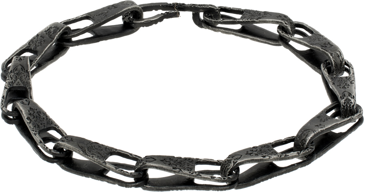 Professor.E Gunmetal Laser Bracelet