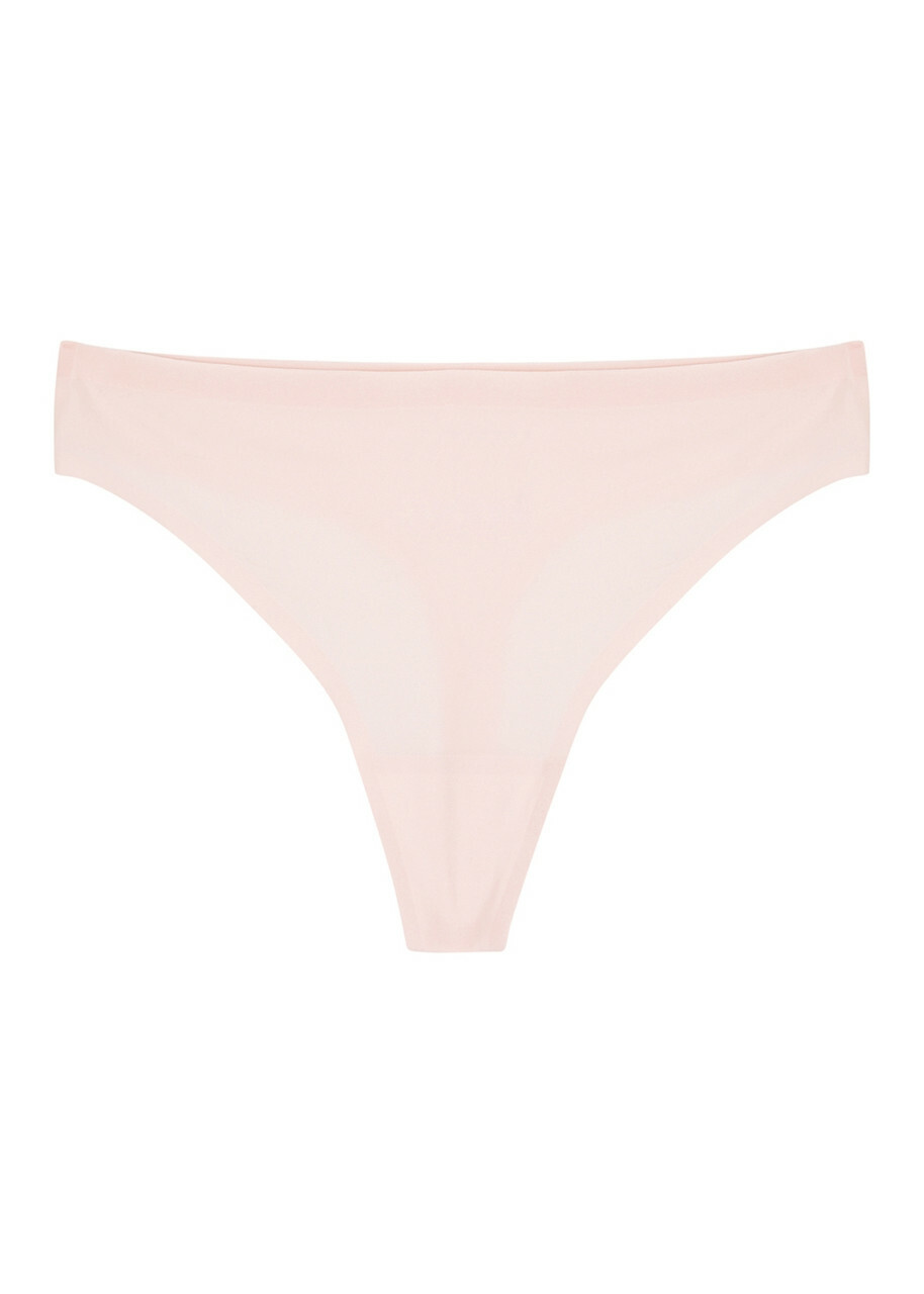 Chantelle Soft Stretch Light Pink Thong, Thong, Partially Lined - One Size
