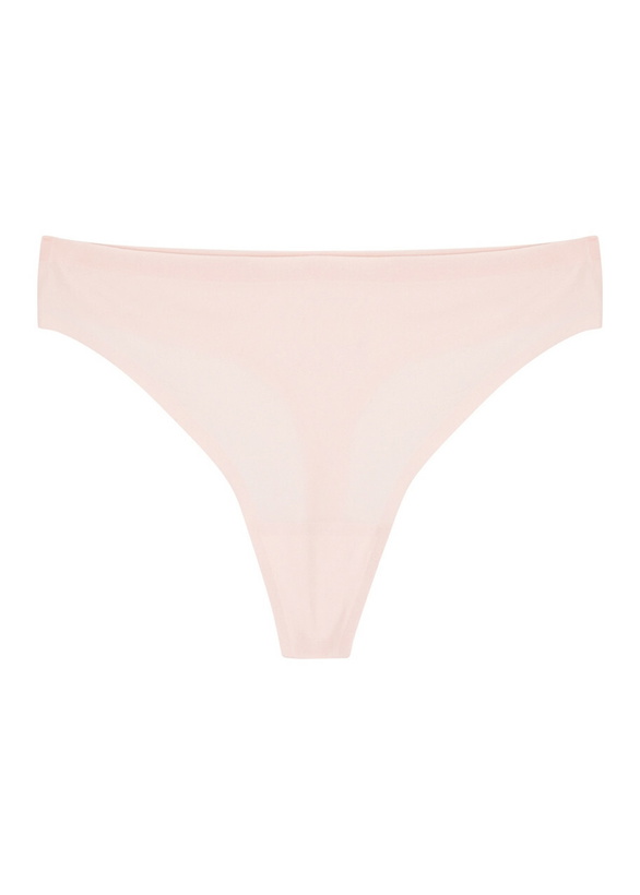 Photo: Chantelle Soft Stretch Light Pink Thong, Thong, Partially Lined - One Size