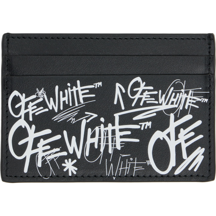Photo: Off-White Black Logo Card Holder