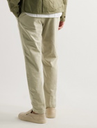 Incotex - Tapered Cotton-Blend Trousers - Neutrals