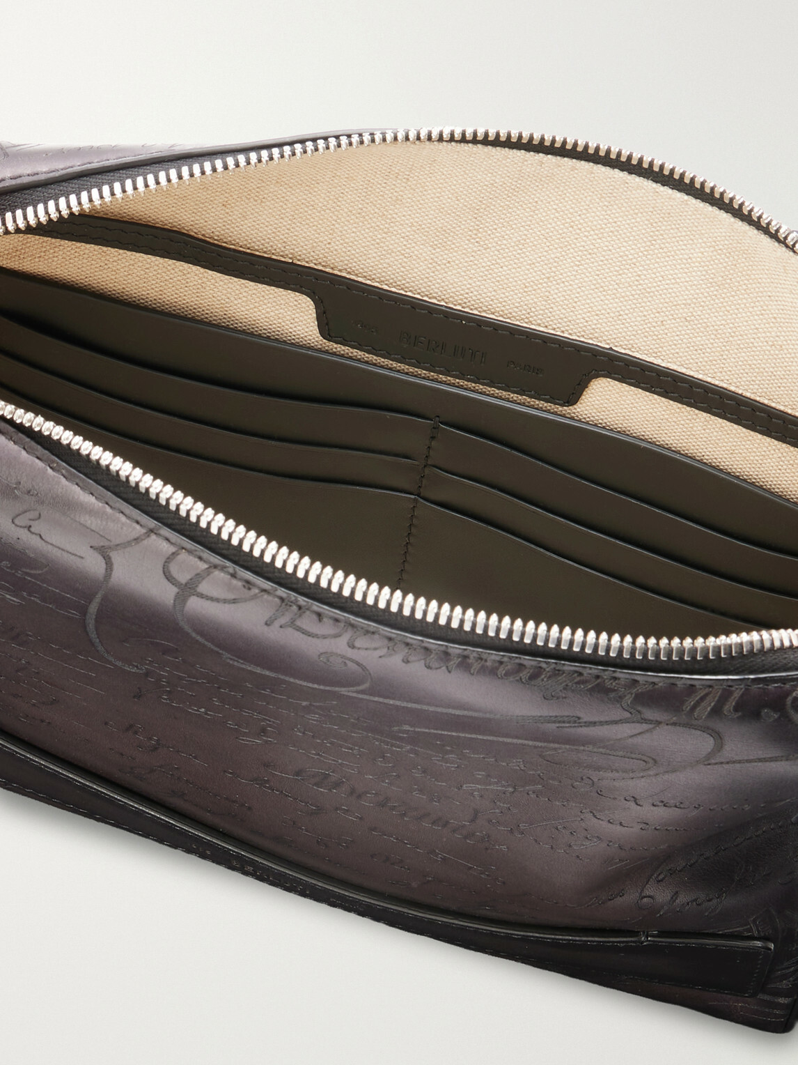 Berluti - Rosewood Neo Scritto Venezia Leather Pouch