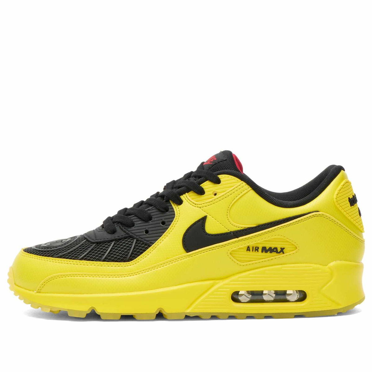 Nike Men's Air Max 90 Sneaker in Zest/Black/Red
