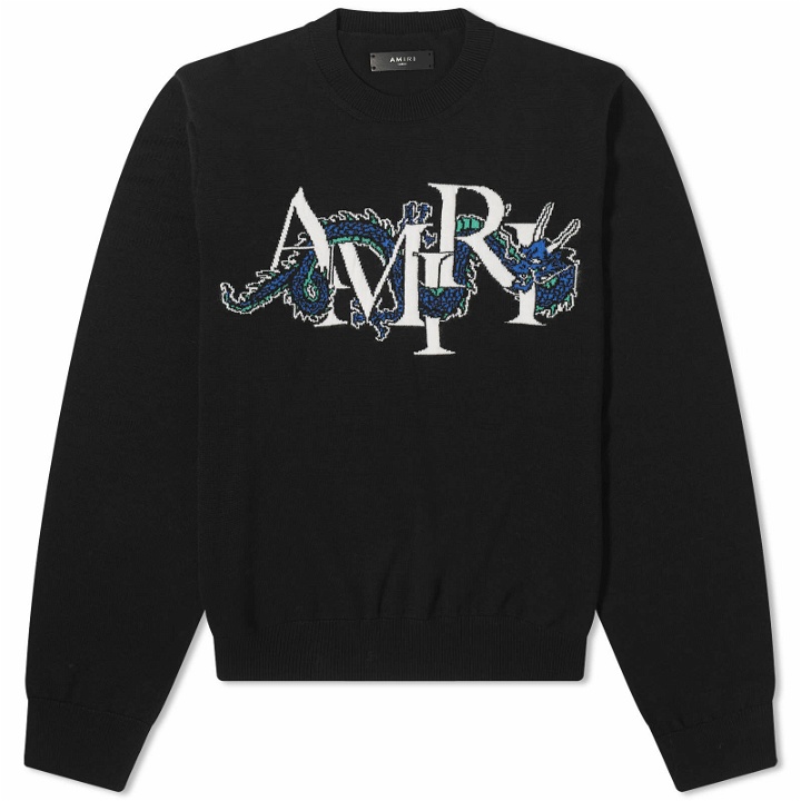 Photo: AMIRI Men's CNY Dragon Crew Sweater in Black