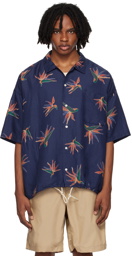 nanamica Navy Aloha Shirt
