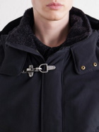 A Kind Of Guise - Isaba Padded Cotton, Wool and Mohair-Trimmed Canvas Parka - Black