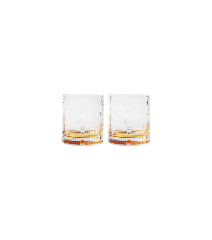 Photo: La DoubleJ Bamboo set of 2 crystal tumblers