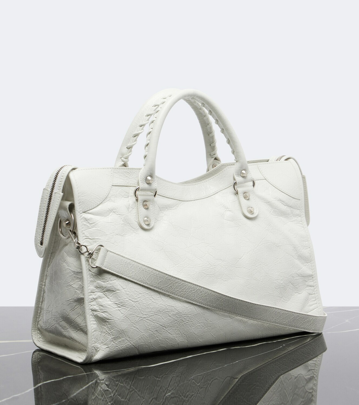 Balenciaga Le City Medium leather shoulder bag