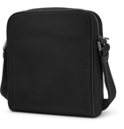 Hugo Boss - Meridian Cross-Grain Leather-Trimmed Canvas Messenger Bag - Black