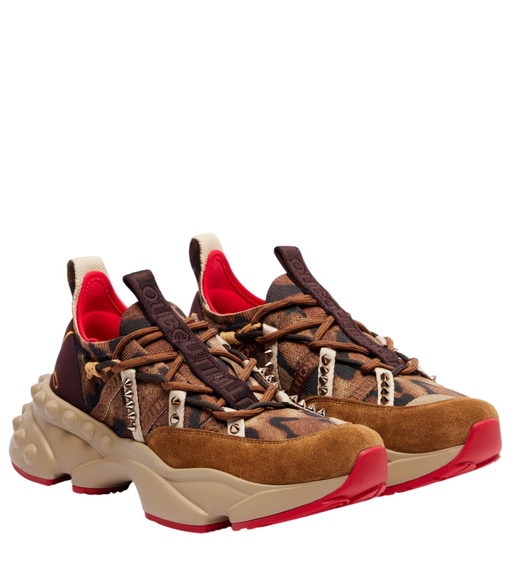Photo: Christian Louboutin Trailrun suede-trimmed sneakers