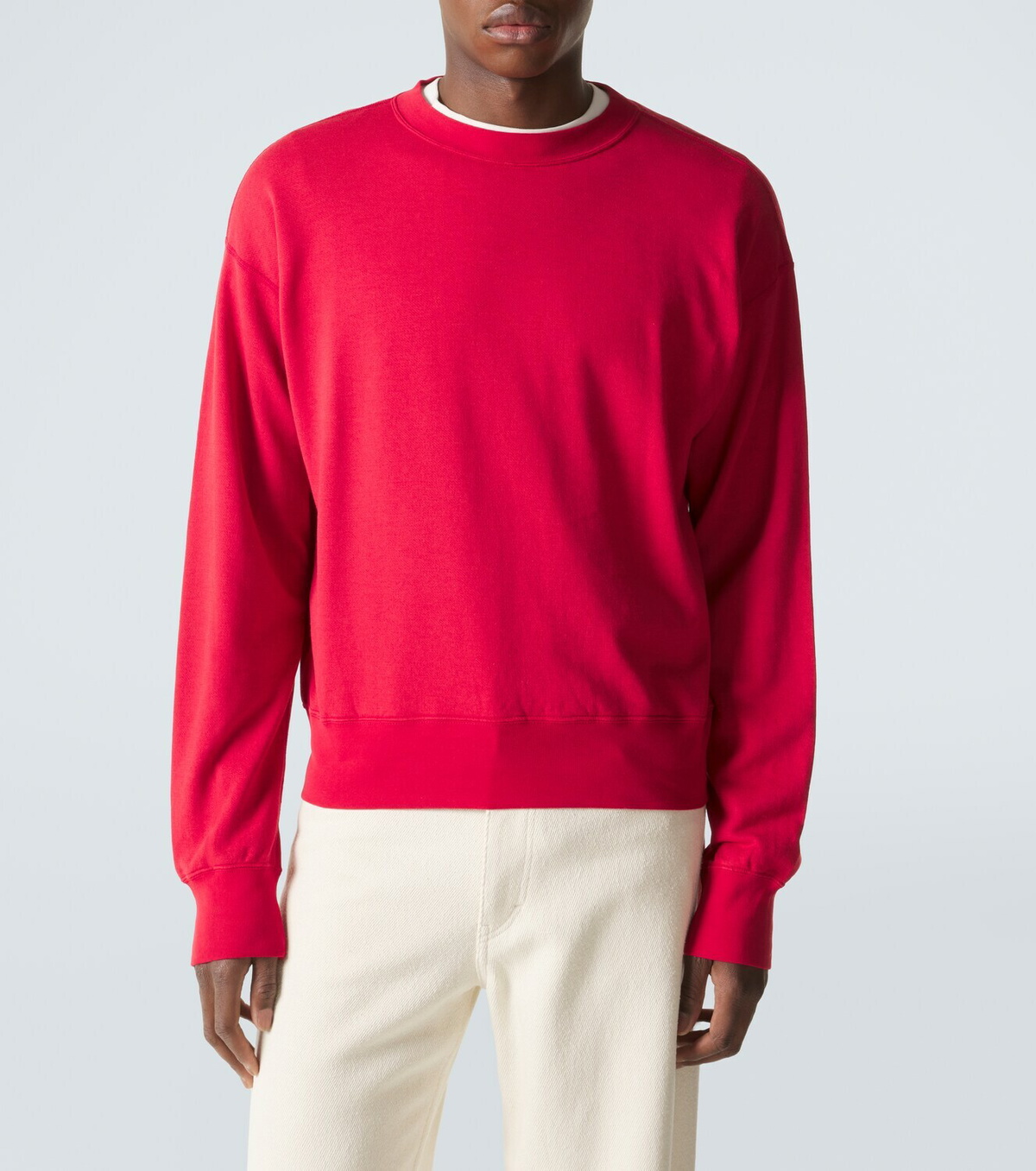 Auralee Cotton, wool and silk sweatshirt