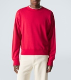 Auralee Cotton, wool and silk sweatshirt