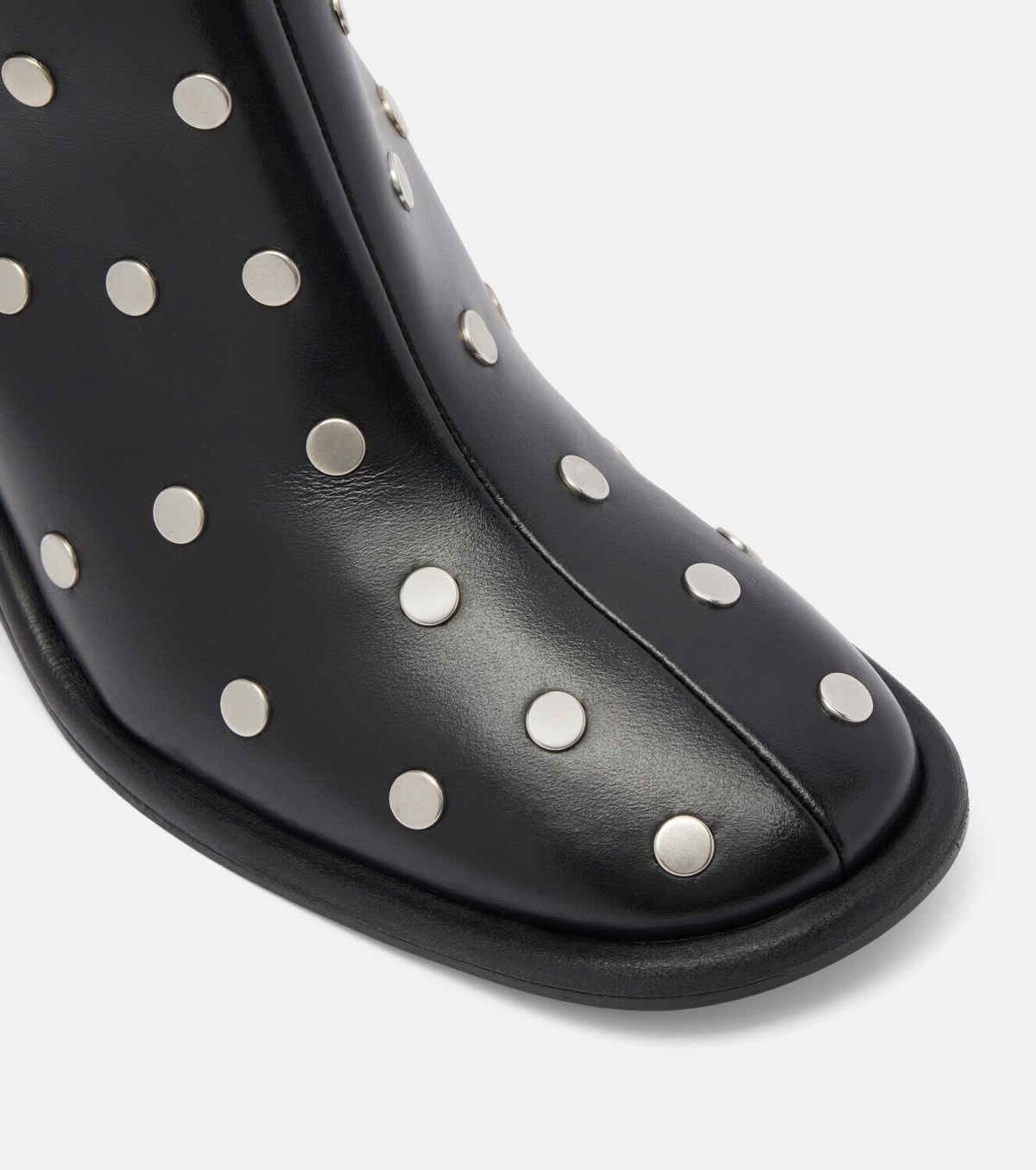 Souliers Martinez Kima 80 studded leather ankle boots