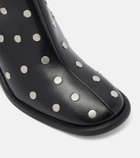 Souliers Martinez Kima 80 studded leather ankle boots