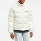 Napapijri Women's Box Logo Puffer Jacket in White Whisper