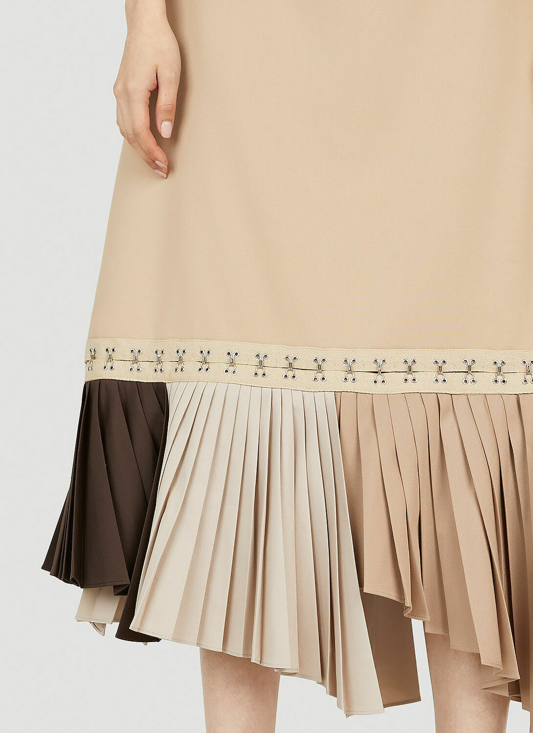 Rokh Hook And Eye Tape Pleat Skirt