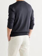 CANALI - Slim-Fit Cotton Sweater - Blue