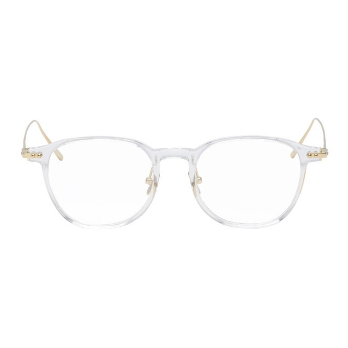 Photo: Linda Farrow Luxe Transparent and Gold 16 C6 Glasses