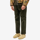 Gramicci Men's Corduroy Loose Tapered Ridge Pant in Dark Green